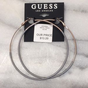 Guess Los Angeles hoop earrings
